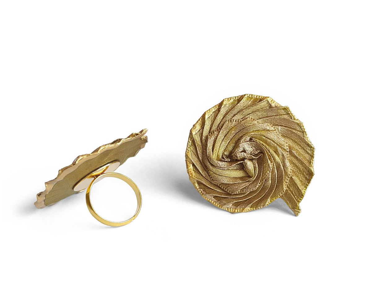 Twist Pleated Ring