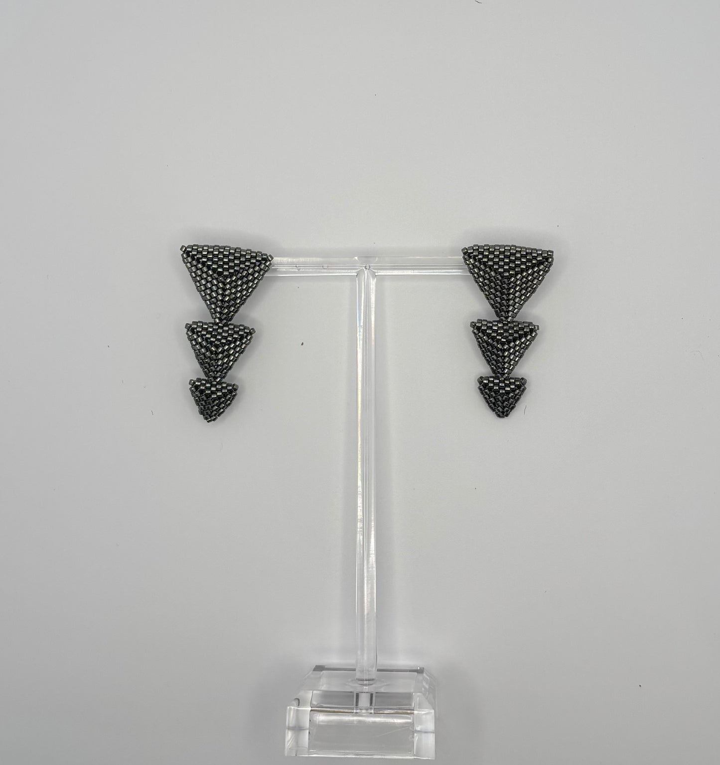 Orecchini Triangolo in Perline