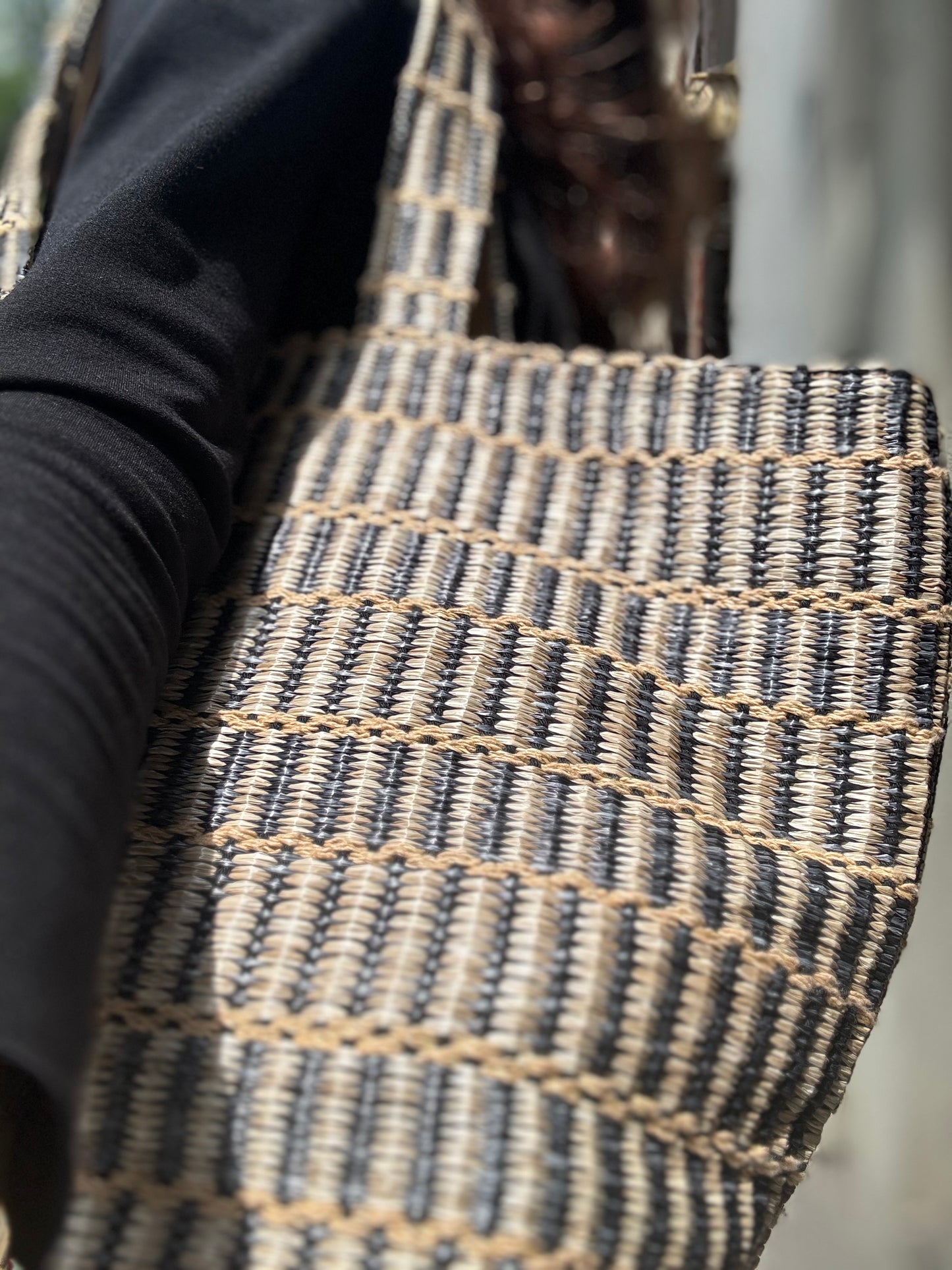 Shopper in Raffia