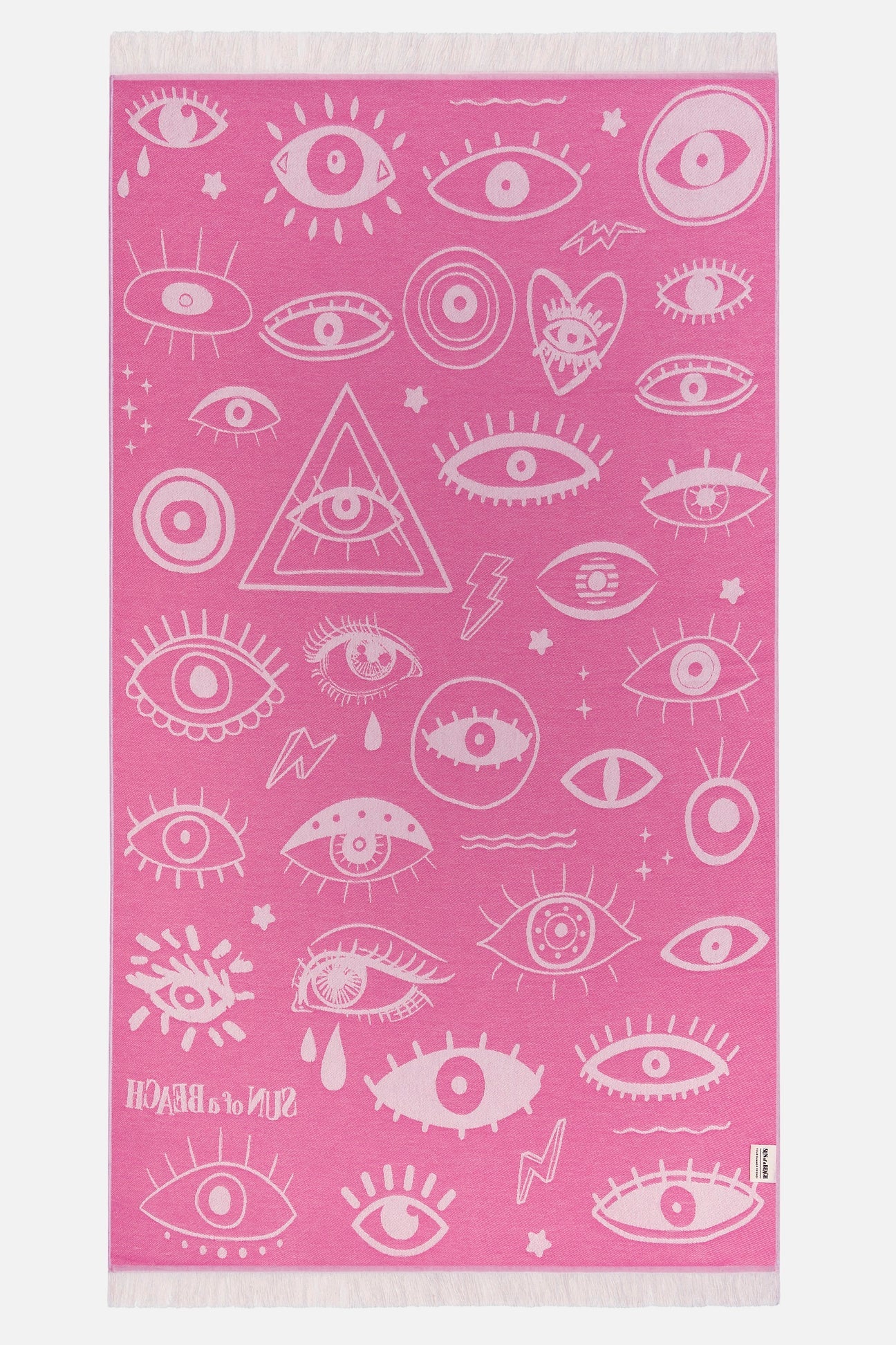 Feather Beach Towel – Electric Eyes | Sun of a Beach