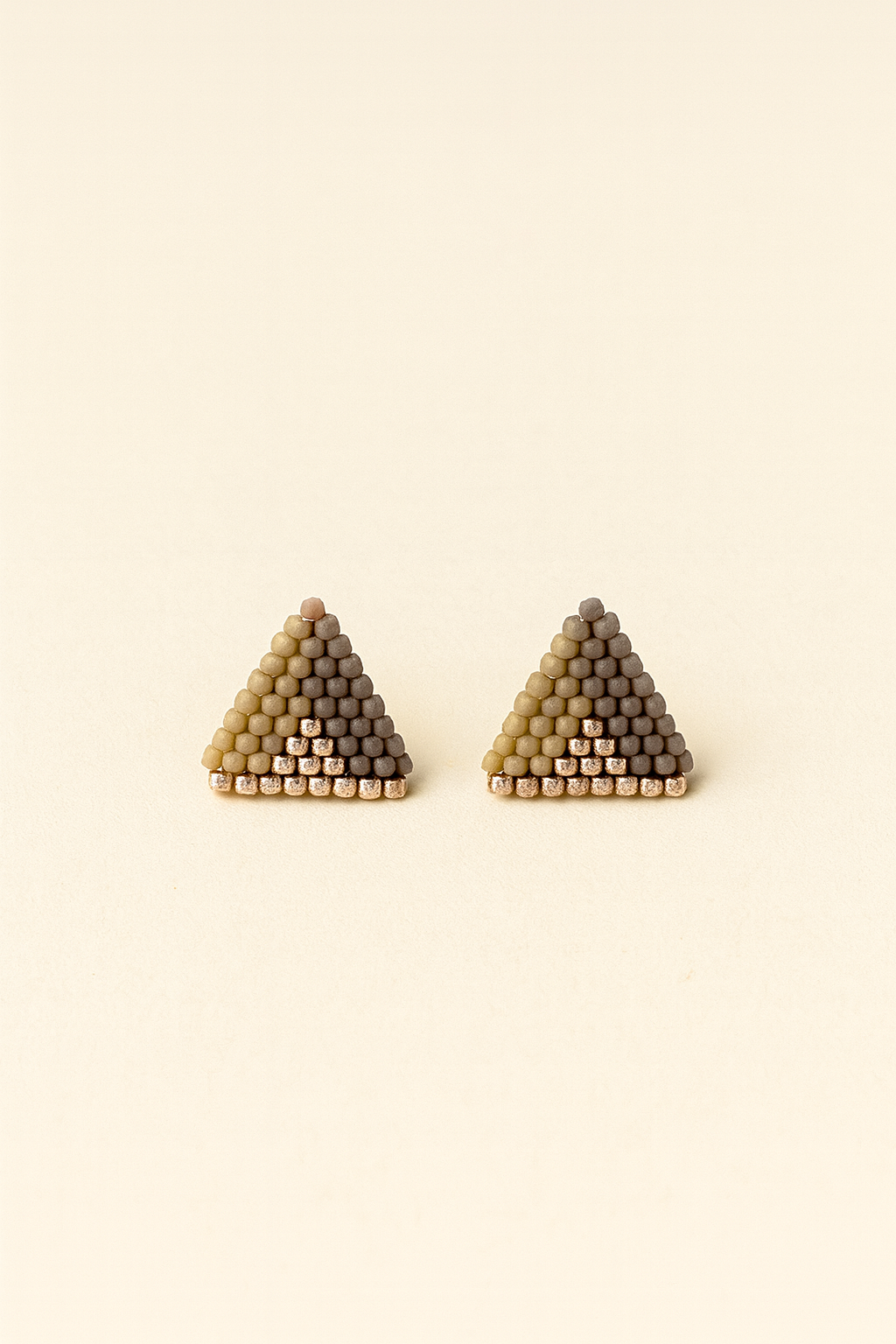 Mini Triangle Handwoven Earrings