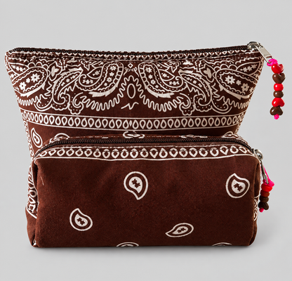 Bandana Beauty Case in Brown
