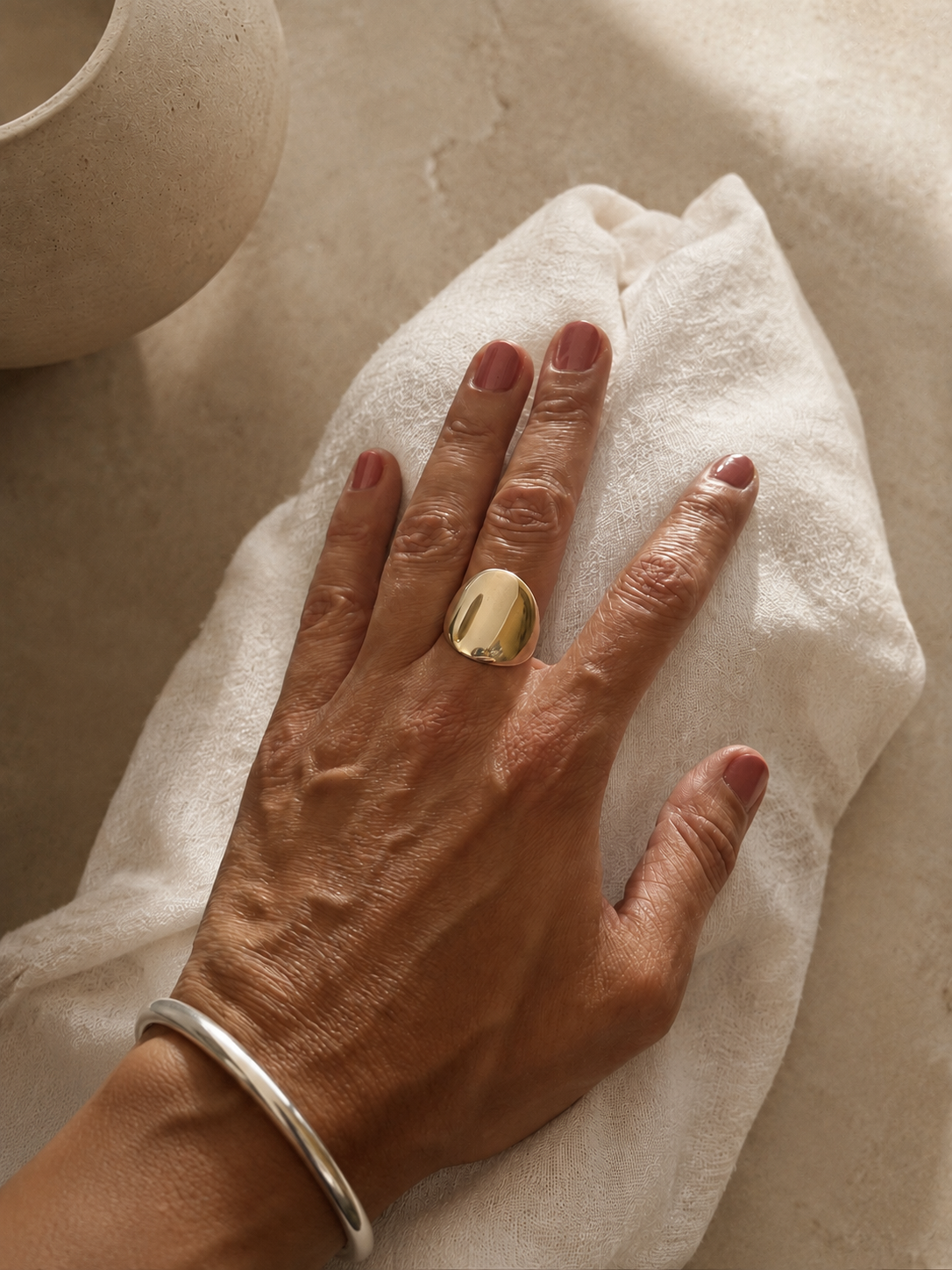 BLOTS Oval XL in Silver
