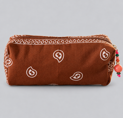Bandana Beauty Case in Terracotta