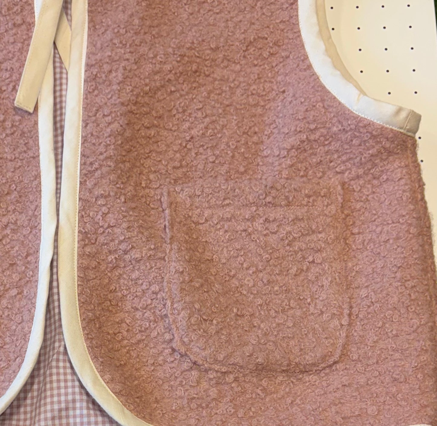 Gilet Reversibile in Lana Bouclè