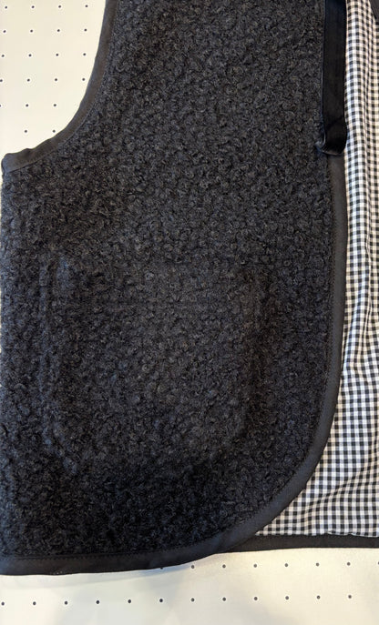 Gilet Reversibile in Lana Bouclè