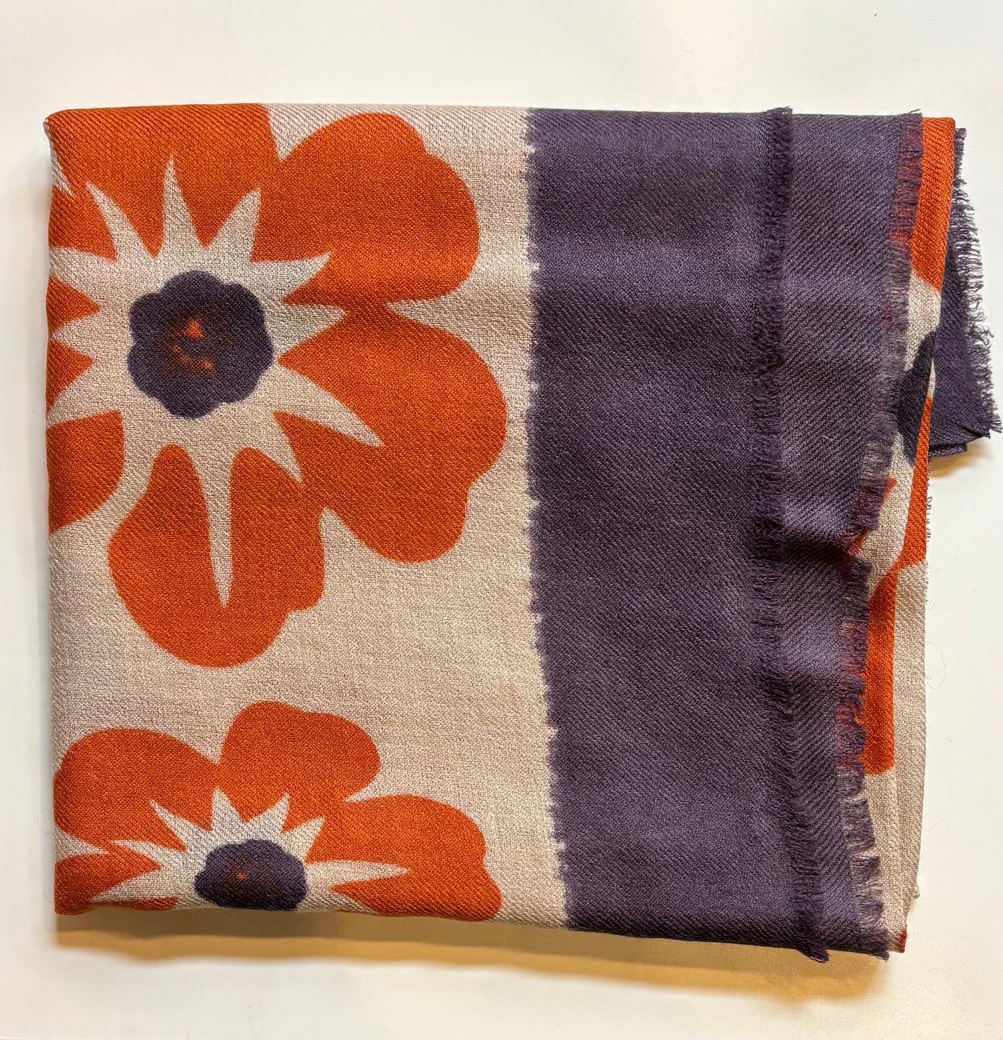 Sciarpa In Cashmere - Floral Print