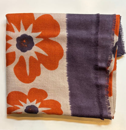 Sciarpa In Cashmere - Floral Print