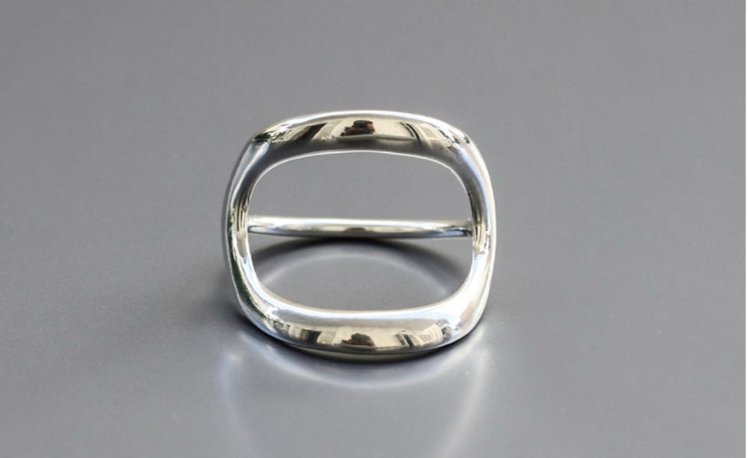 BLOTS Loop Oval XL in Argento