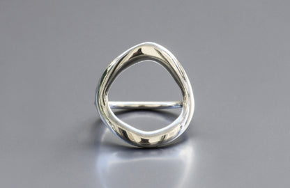BLOTS Loop Small Pebble in Argento