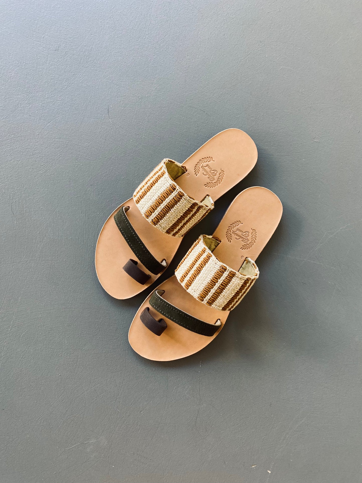 Leto Boho Green Sandals